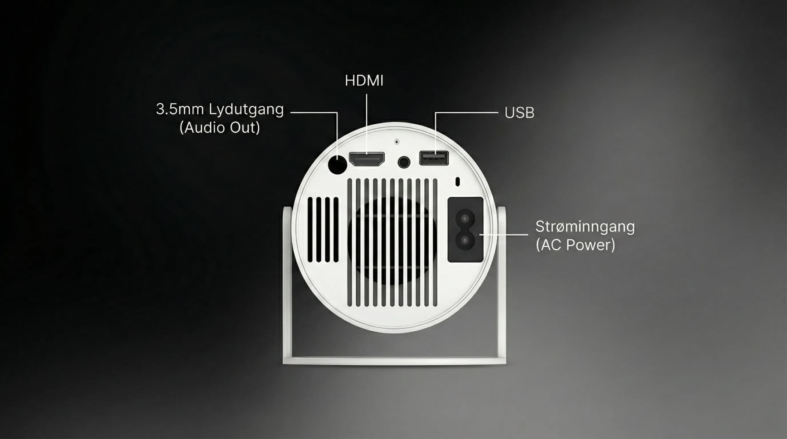 Projektorspesifikasjoner og tekniske detaljer