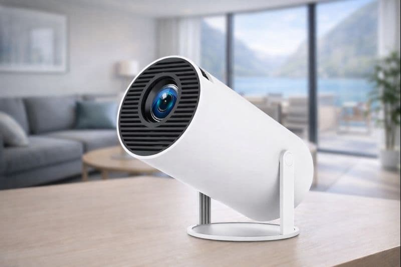 Mini-projektor med gratis reiseveske